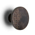 Round Wooden Wall Hook with Brass Inlay